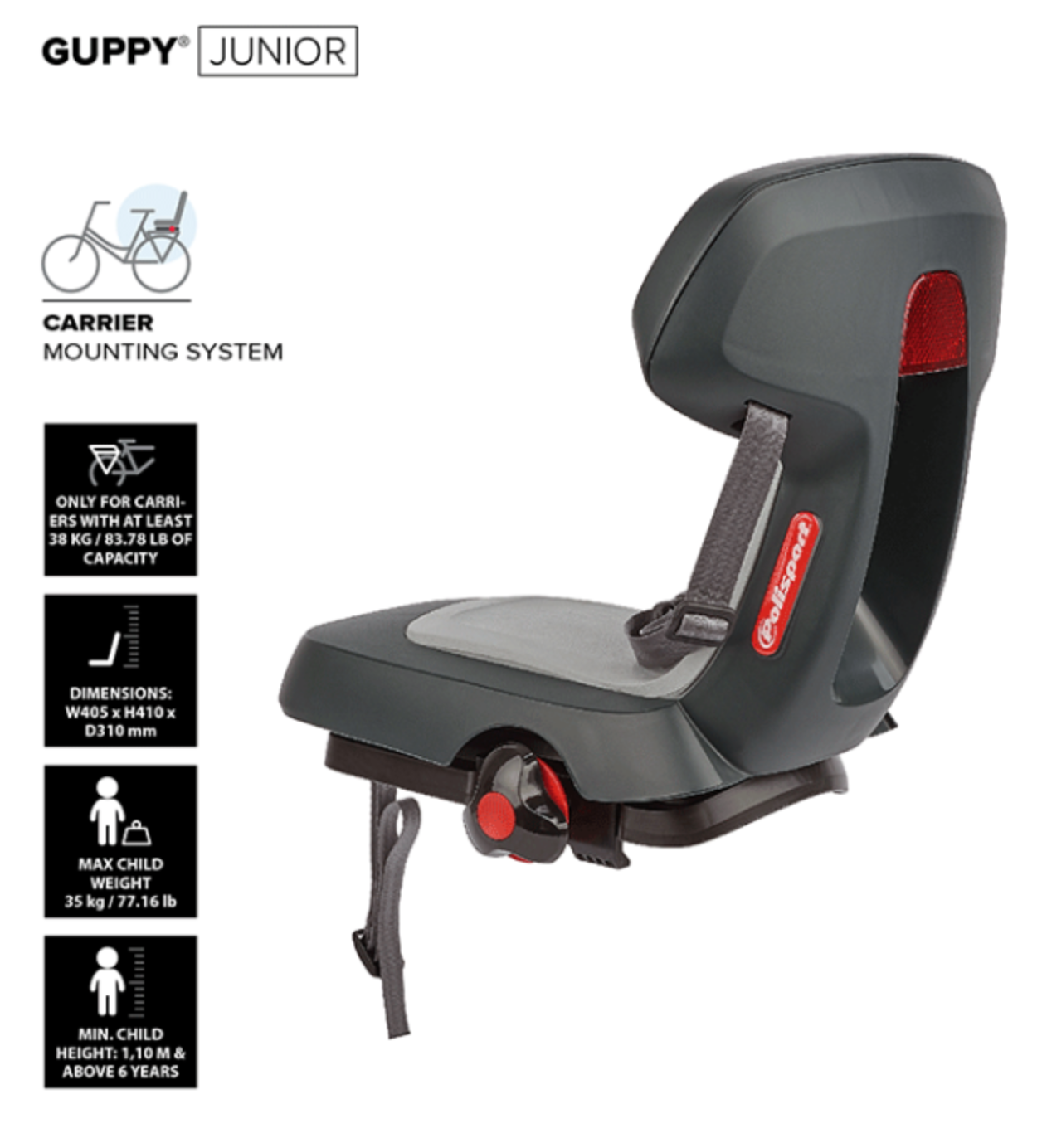 Child bike seat up best sale to 35kg