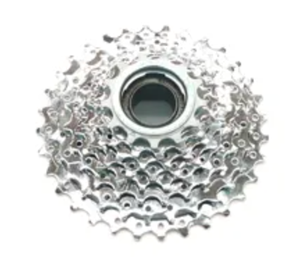 SCREW ON CLUSTER - 8 Speed, 13-32T, Sunrace, Chrome